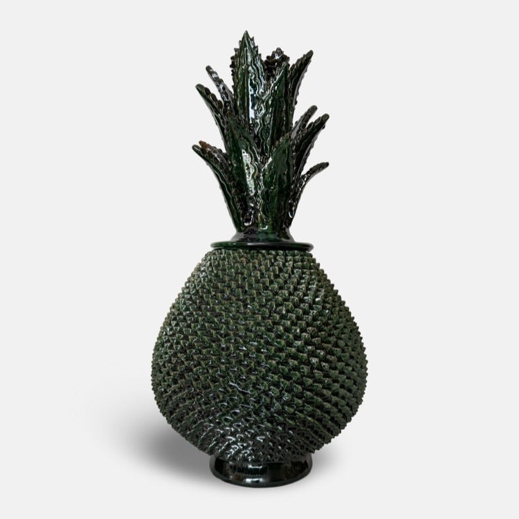 The Voyage Dubai - Piña Michoacána (Glazed Pineapple Urn) -Mexican ornamental pineapples from the Michoacán region.