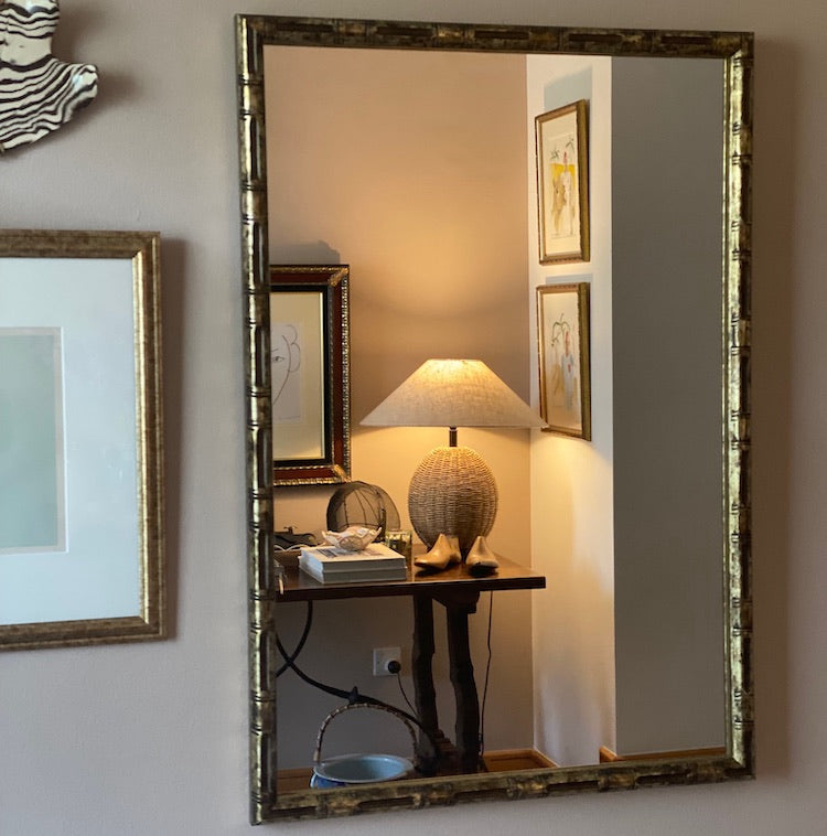 Bamboo mirror frame deals