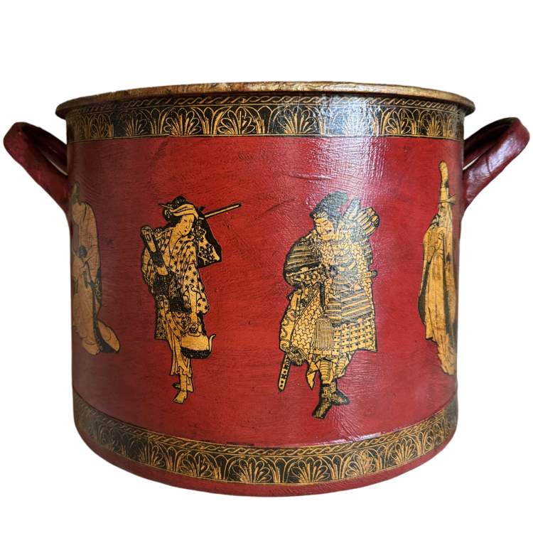 The Voyage Dubai - Vintage enamel pots, buckets and chests decorated using 19th and early 20th century images.