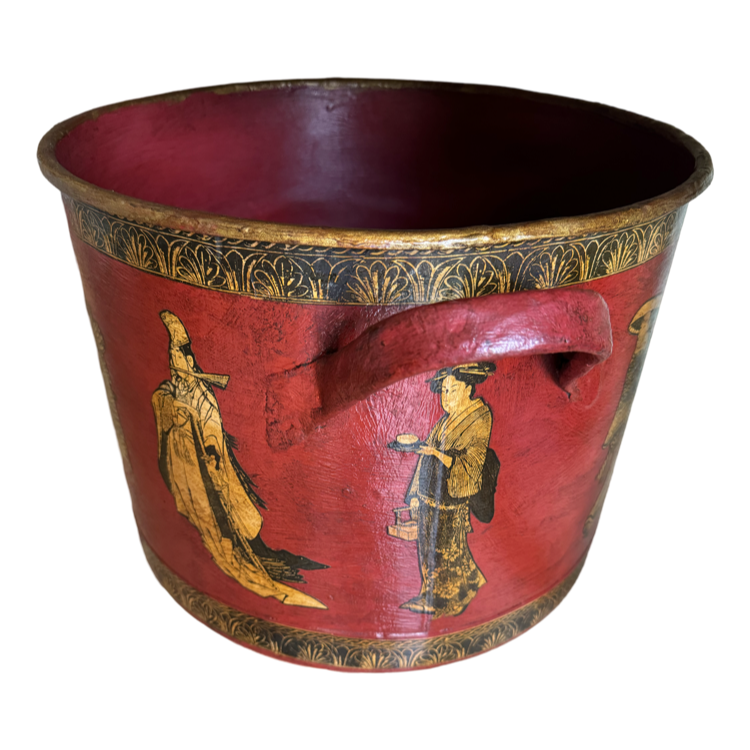 The Voyage Dubai - Vintage enamel pots, buckets and chests decorated using 19th and early 20th century images.