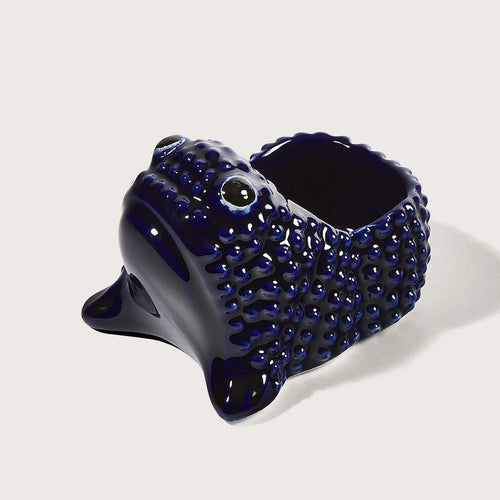 The Voyage Dubai - The iconic and covetable Jean Roger Frog.  Use as a candle holder to add charm to any tabletop or simply as a decorative object. - Sevres Blue