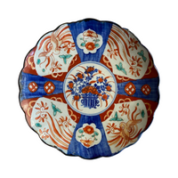 Antique Japanese Imari Scalloped Plate