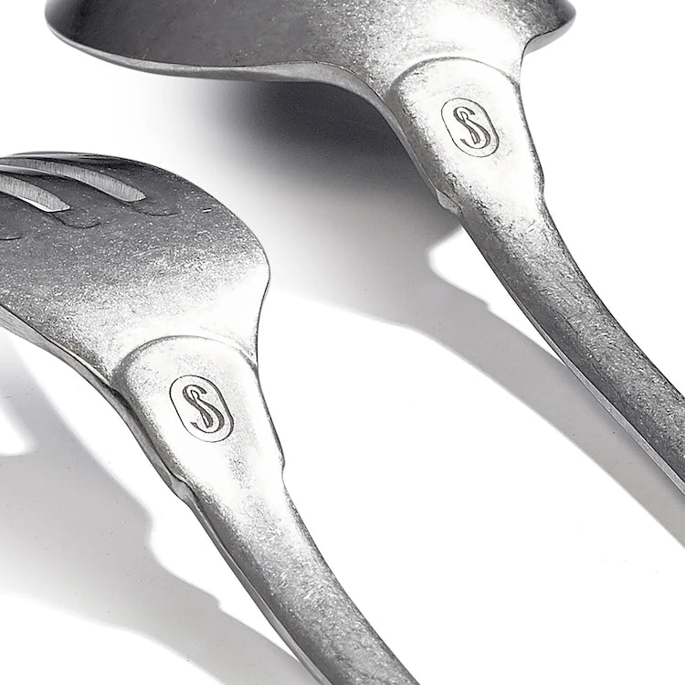 S&B 7 Piece Cutlery Set in Stainless Steel
Taking inspiration from vintage silverware found in French antique markets, Summerill & Bishop designed this cutlery set for the contemporary dinner table.
Forged in Italy and made of stainless steel, this is a durable, elegant and contemporary set that will complement a large variety of dinnerware styles.