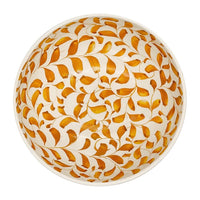 The Voyage Dubai - Scroll Bowl, 22cm in Yellow   One of Villa Bologna's heritage designs, the Scroll is instantly recognisable in Malta having been in production since the 1950’s. Conceived by Aldo Cremona and passed down over the years, it is a romantic pattern that is full of vibrancy thanks to the sunny colourways and busy rhythm. Pair with the Stripe collection for a laid-back mix-and-match look.  Handmade and hand painted made in Malta.