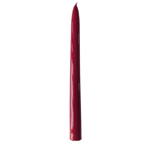 Set of Two Tapered Candles in Burgundy - The Voyage Dubai