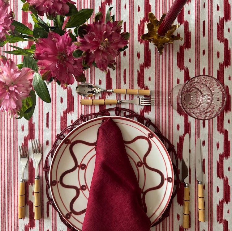 The Voyage Dubai - mallorcan ikat tablecloth collection