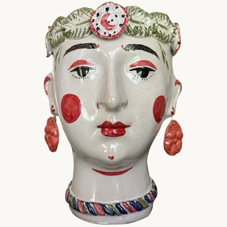 The Exvotos ceramic head sculpture