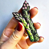 Hand embroidered brooch by French label Céleste Mogador.
