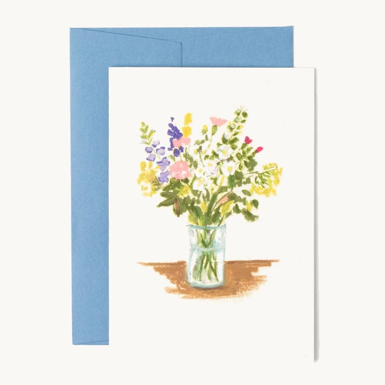 An elegant floral greeting card by Peggy & Kate.
