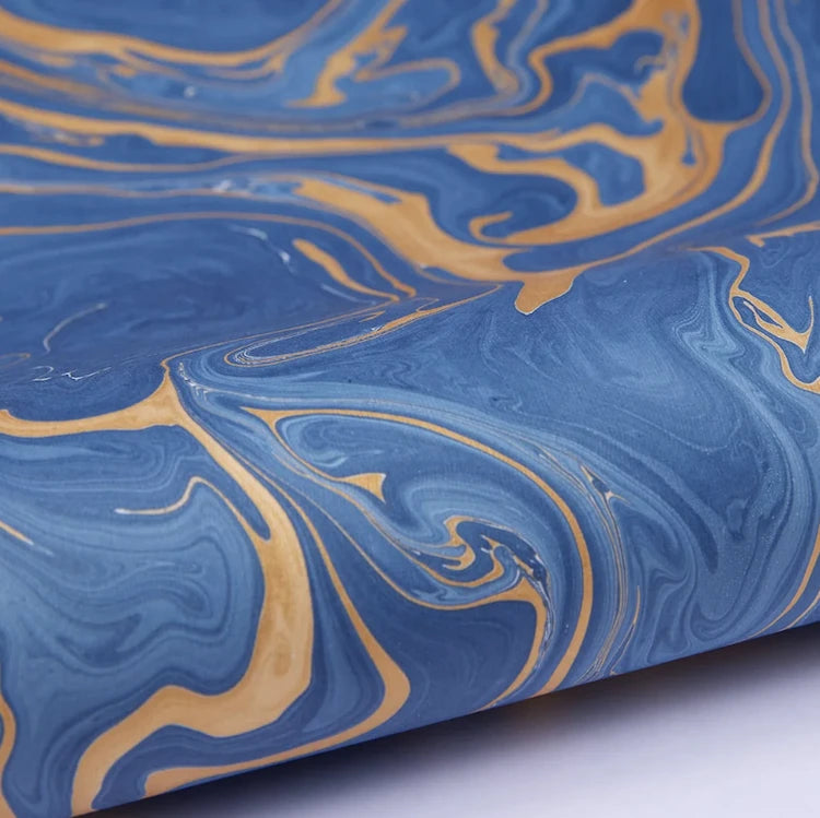 Hand Marbled Wrapping Paper Sheets 