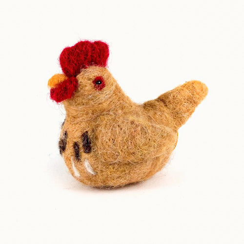 The Voyage Dubai - Felted Wool Hen Plump and sweet, this happy felted wool hen is a perfect addition to your Spring or Easter decorations. Sit her on a table or hang her from a branch (string for hanging attached). Handmade by Mayan Hands artisan partners in the Guatemalan highlands.