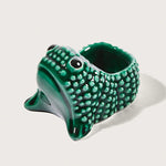 The Voyage Dubai - The iconic and covetable Jean Roger Frog.  Use as a candle holder to add charm to any tabletop or simply as a decorative object. - Leaf Green