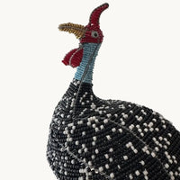 The Voyage Dubai - Hand - Beaded Guinea fowl 