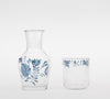 The Voyage Dubai - ABC Glassware - Hand Painted Bedside Set - Blue