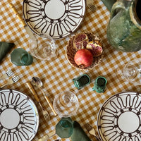 The Voyage Dubai - Gingham Tablecloth in Dijon 