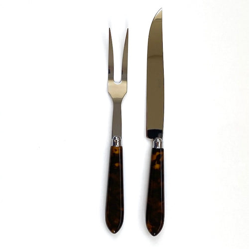 The Voyage Dubai - Carving Set in Tortoiseshell by Capdeco