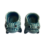 The Voyage Dubai - The iconic and covetable Jean Roger Frogs in mini size! Perfect on the table as salt & pepper cellars and equally fabulous as jewellery holders and decorative objects - Paon Blue