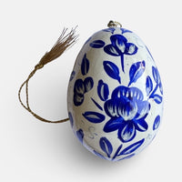 The Voyage Dubai - These decorative Easter eggs are handcrafted and painted by skilled artisans in beautiful kashmiri designs.  Made from willow wood and paper mache and individually painted in an assortment of rich, vibrant colours, they come ready with string for hanging and are finished with a gold tassel adding the final touch.  The perfect addition to your Easter tree or table. 