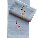 The Voyage Dubai - Poolside Embroidered Hand Towel A fun addition to an outdoor setting, guest bathroom, laundry or kitchen, the Poolside Hand Towels are individually embroidered on 100% pure cotton and finished with a thick hem. Sold individually, each hand towel features two motifs.