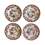 The Voyage Dubai - Set of 4 Vintage Mason's Ironstone Blue Mandalay Medium Plates  A lovely set of four starter/dessert plates C1950s in excellent vintage condition. The beautiful bright hand painted pattern is vibrant with no fading.