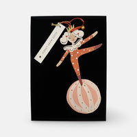 The Voyage Dubai - Little Loretta in Red Hand Painted Wooden Ornament by Alice Mary Lynch