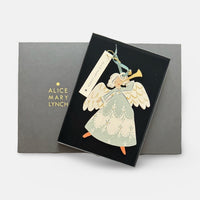 The Voyage Dubai - Winter Spirit Hand Painted Wooden Ornament by Alice Mary Lynch