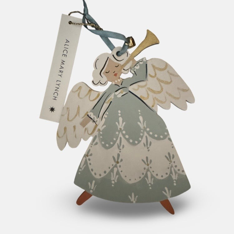 The Voyage Dubai - Winter Spirit Hand Painted Wooden Ornament by Alice Mary Lynch