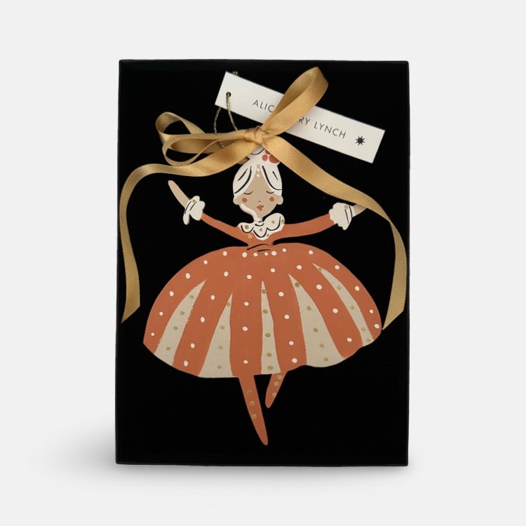 The Voyage Dubai - Joyful Gala Hand Painted Wooden Ornament by Alice Mary Lynch 