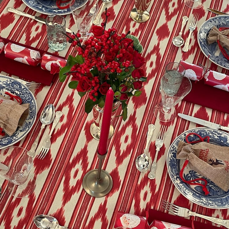 The Voyage Dubai - Mallorcan ikat raspberry Red