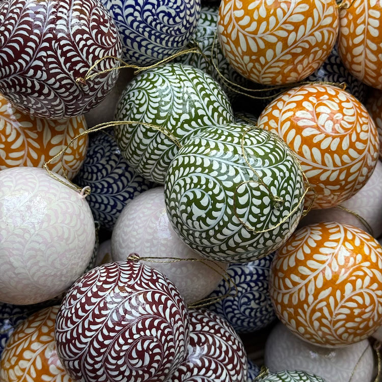 Hand painted Christmas Baubles