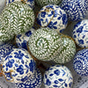 The Voyage Dubai - Papier-mâché hand painted Christmas baubles from Kashmir, India. These decorative, lightweight baubles are handcrafted and hand painted by talented artisans in beautiful Kashmiri designs.