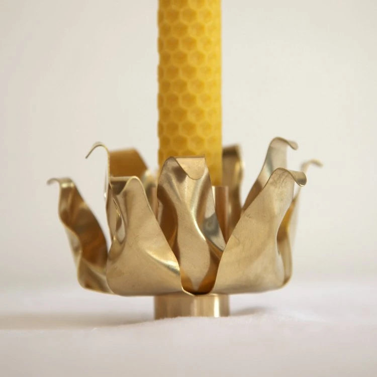 Jess Wheeler Brass Candle Holder