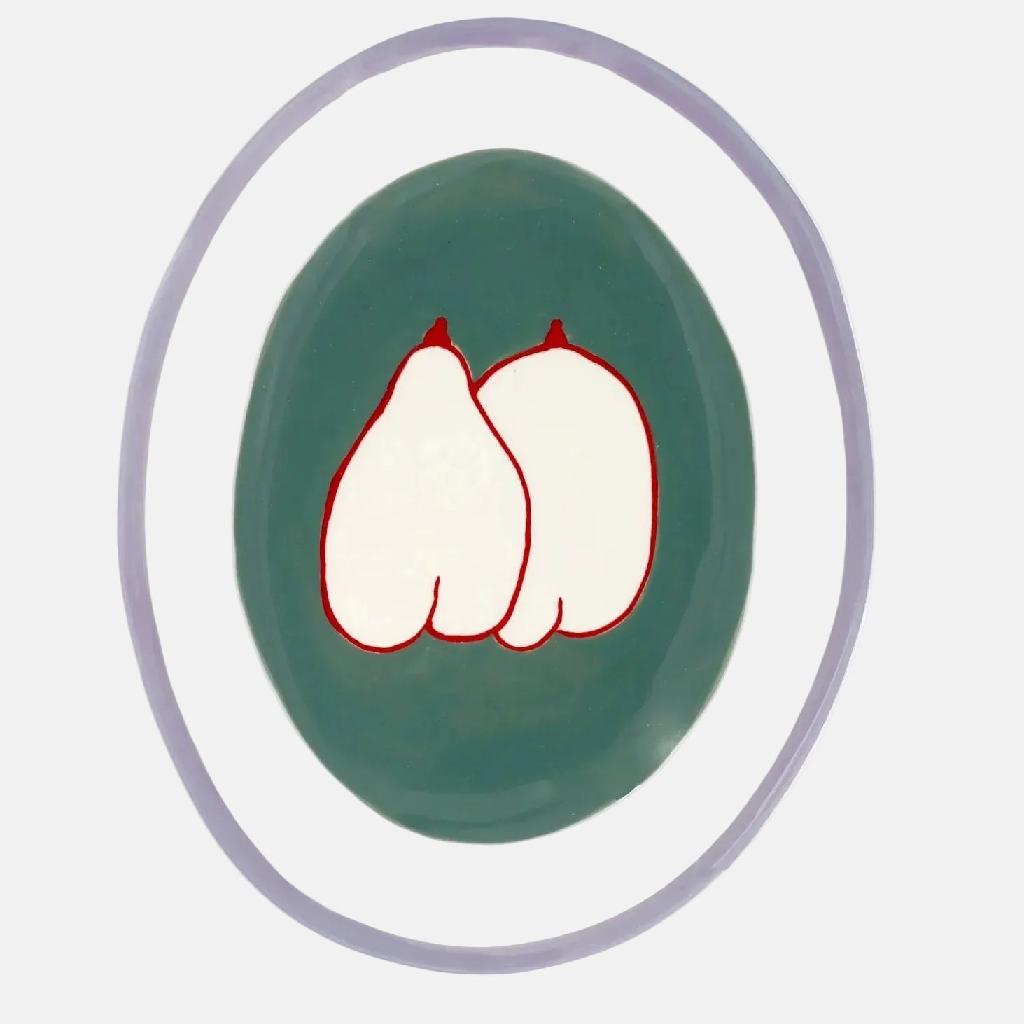 The Voyage Dubai - Like Apple and Pear Oval Plate