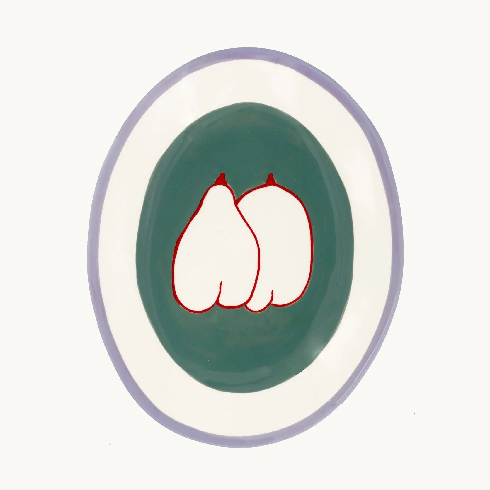 The Voyage Dubai - Like Apple and Pear Oval Plate