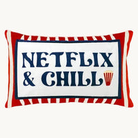 Netflix & Chill Needlepoint Cushion - The Voyage Dubai