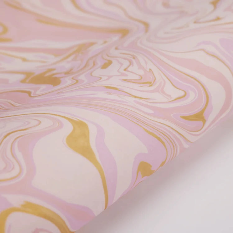 Hand Marbled Wrapping Paper Sheets 