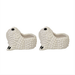 The Voyage Dubai - The iconic and covetable Jean Roger Frogs in mini size!  Perfect on the table as salt & pepper cellars and equally fabulous as jewellery holders and decorative objects - White