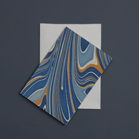 The Voyage Dubai - This boxed set of luxury notecards/envelopes is a stationery lover's dream. Each set features 6 beautiful, die-cut notecards and envelopes, handcrafted by artisans in India, using traditional techniques of wood block printing and hand marbling.