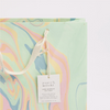 The Voyage Dubai - These hand marbled gift bags are made from a strong 250gsm recycled cotton card paper in colours and designs complementing the gift wrap range. The bags are hand marbled by artisans using traditional techniques and are not digitally mass produced.