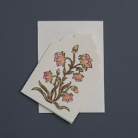 The Voyage Dubai - This boxed set of luxury notecards/envelopes is a stationery lover's dream. Each set features 6 beautiful, die-cut notecards and envelopes, handcrafted by artisans in India, using traditional techniques of wood block printing and hand marbling.