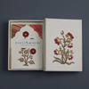 The Voyage Dubai - This boxed set of luxury notecards/envelopes is a stationery lover's dream. Each set features 6 beautiful, die-cut notecards and envelopes, handcrafted by artisans in India, using traditional techniques of wood block printing and hand marbling.