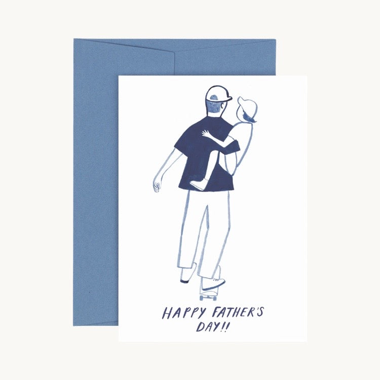 Skater Dad Father's Day Card by Kate Cronk