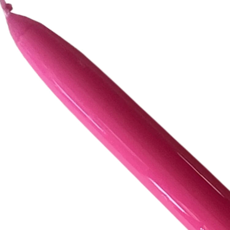 Tapered Candle in Fuchsia