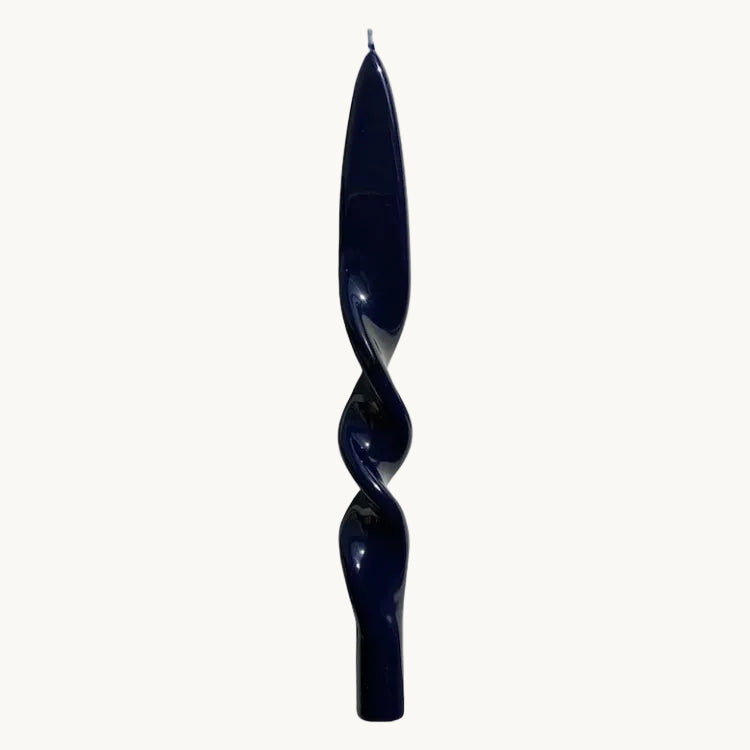 Twist Candles in Blue
