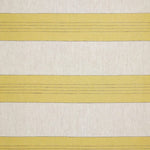 The Voyage Dubai - Broad Stripe Linen Tablecloth in Chinese Yellow/Natural  This beautiful broad striped linen tablecloth from luxury British fabric house Volga Linen mixes stripes in herringbone and plain weaves and has a top stitch detail that brings definition to the design.  Colour: Chinese Yellow/Natural   Composition: 100% linen  Size: 155cm x 300cm  Care Instructions:   Machine wash cold on a gentle cycle. Lay flat to air dry. Do not tumble dry. Iron on low heat.