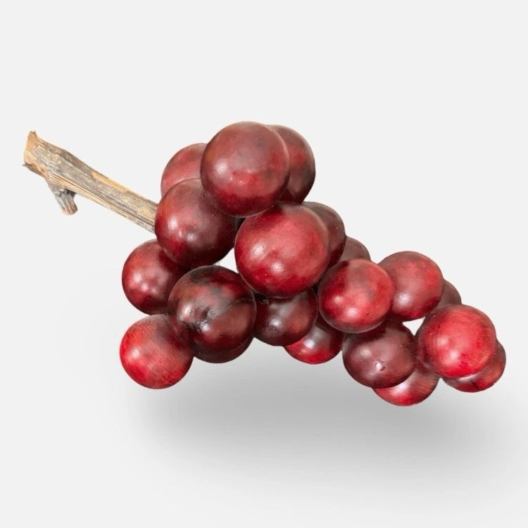 The Voyage Dubai - Volterra Hand Carved Grape Cluster in Red Alabaster