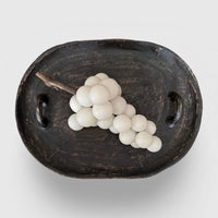 The Voyage Dubai - Volterra Hand Carved Grape Cluster in White Alabaster