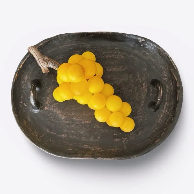 The Voyage Dubai - Volterra Hand Carved Grape Cluster in Yellow Alabaster