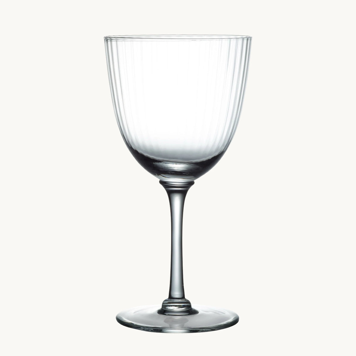 Crystal Wine Glasses with Ripple Design crafted from fine, lead-free crystal and finished by hand by The Vintage List