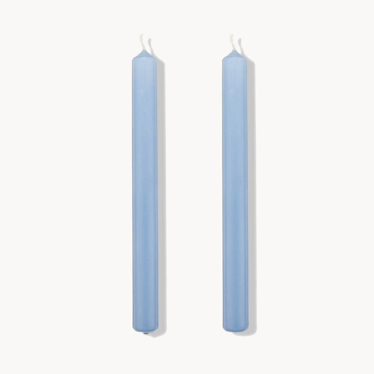 S&B Set of 2 Straight Candles Blue